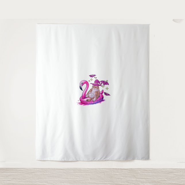 Tapiz Gato En Una Piscina Divertido Tembloroso Verano Su (Anverso)