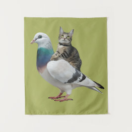 Tapiz Gato entre las palomas