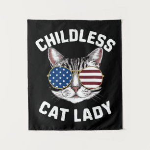 Tapiz Gato sin hijos Lady Kamala Harris 2024