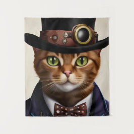 Tapiz Gato Steampunk