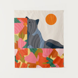 Tapiz Gato Sunny Garden