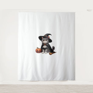 Tapiz Gato vestido de bruja