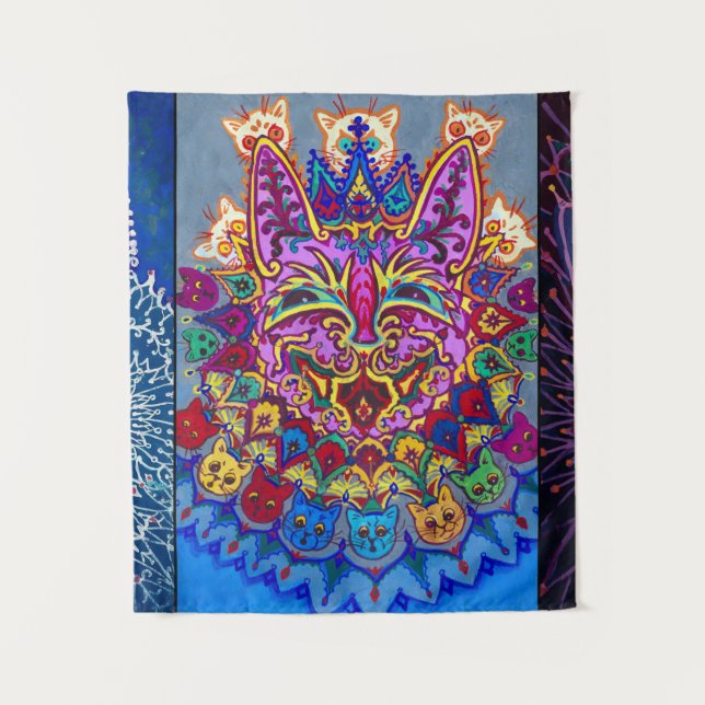 Tapiz Gatos decorativos de Louis Wain (Anverso)