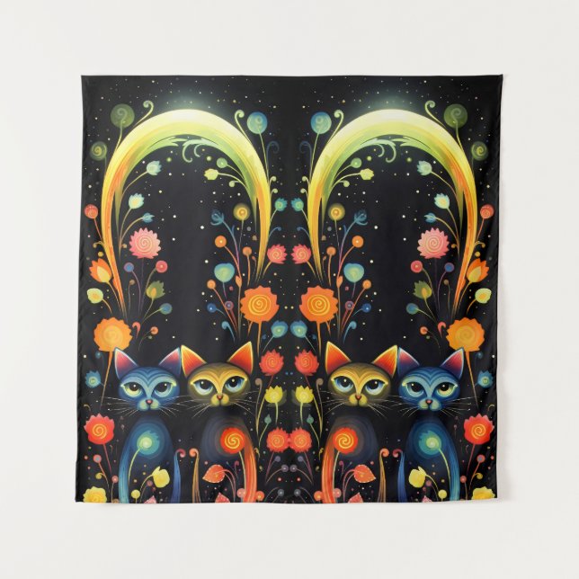 Tapiz Gatos mágicos (Anverso)