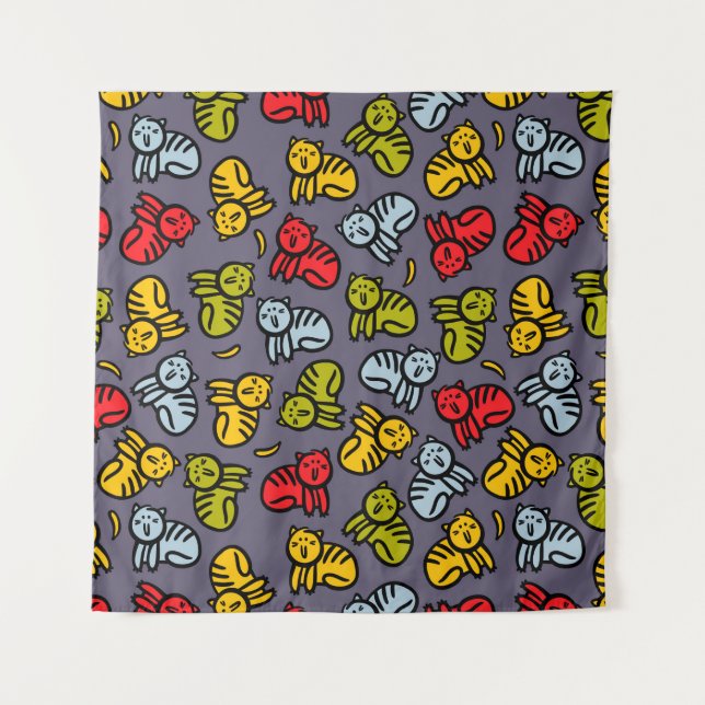 Tapiz Gatos más bananas (Anverso)