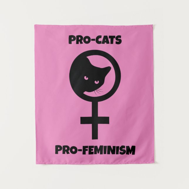 Tapiz Gatos pro feminismo (Anverso)