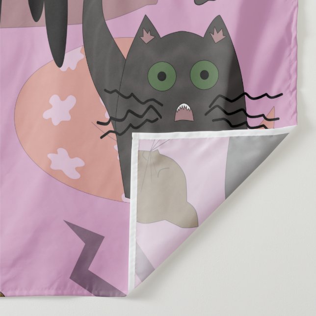 Tapiz Gatos tan diferentes. (Detalle)