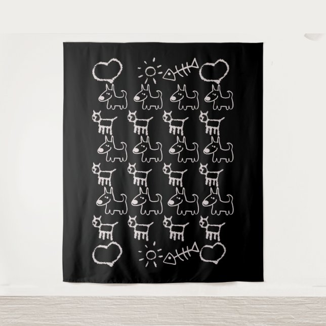 Tapiz Gatos Y Perros (Anverso)