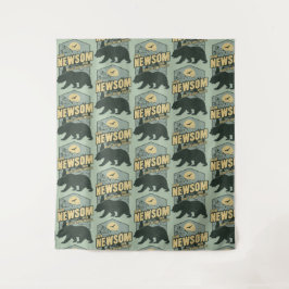 Tapiz Gavin Newsom 2028 Se Resisten A Proteger