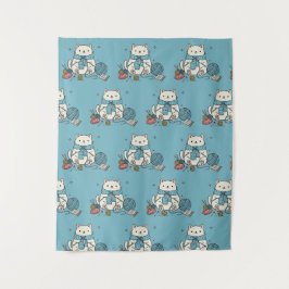 Tapiz Gentle Hobby Supplies White Cat Crafter Design