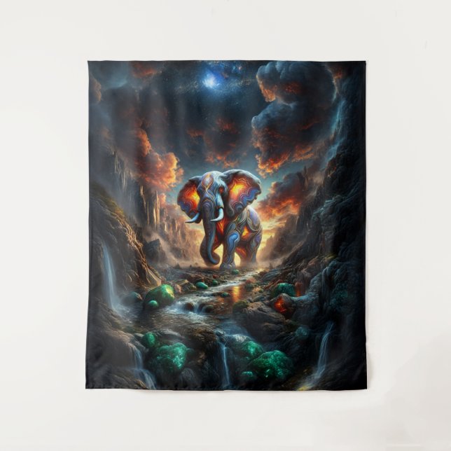 Tapiz Geode Elephant 01 (Anverso)