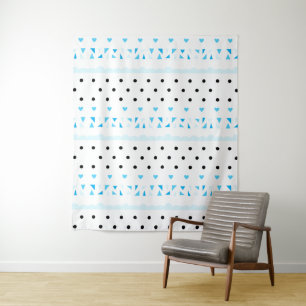 Tapiz Geometría azul