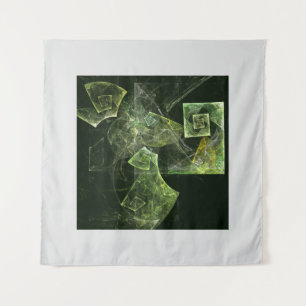 Tapiz Geometría Fractal de Luz Abstracta Equilibrada Ret