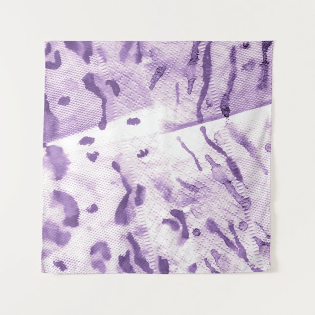 Tapiz Geométrica Animal Texturado. Cruces de lavanda. L (Anverso)