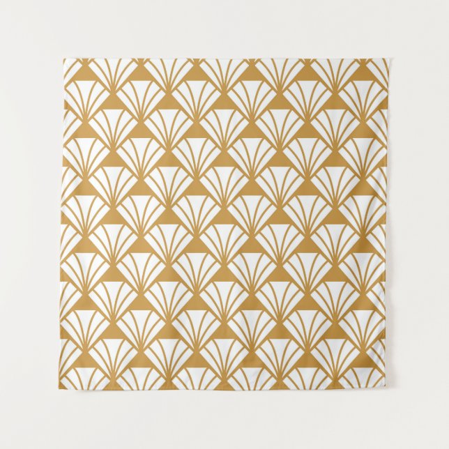 Tapiz Geométrica clásica: Elegancia Art Deco. (Anverso)