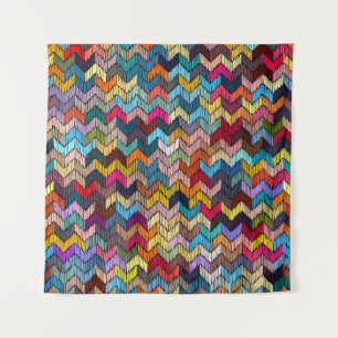 Tapiz Geométrico de tribal de origen étnico