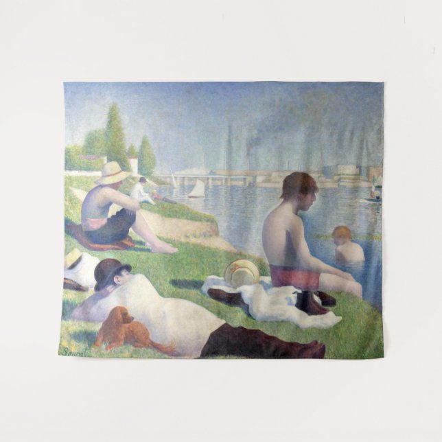 Tapiz Georges Seurat - Bathers en Asnieres (Anverso (horizontal))