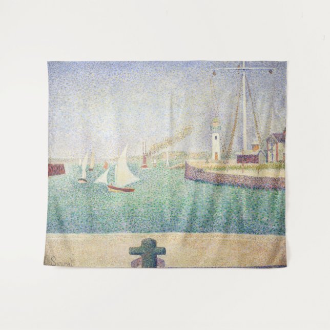 Tapiz Georges Seurat - Entrada al puerto de Honfleur (Anverso (horizontal))