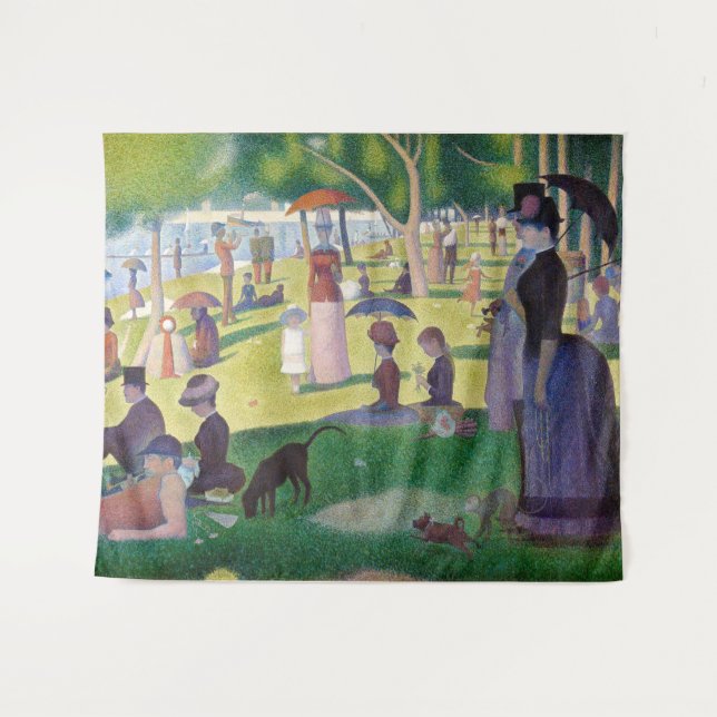 Tapiz Georges Seurat - Un domingo en La Grande Jatte (Anverso (horizontal))