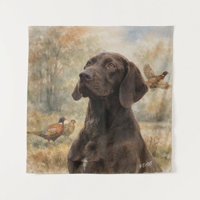 Tapiz  German Shorthaired Pointer  (Anverso)