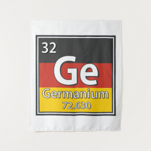 Tapiz Germanium - Bandera alemana Ciencia alemana