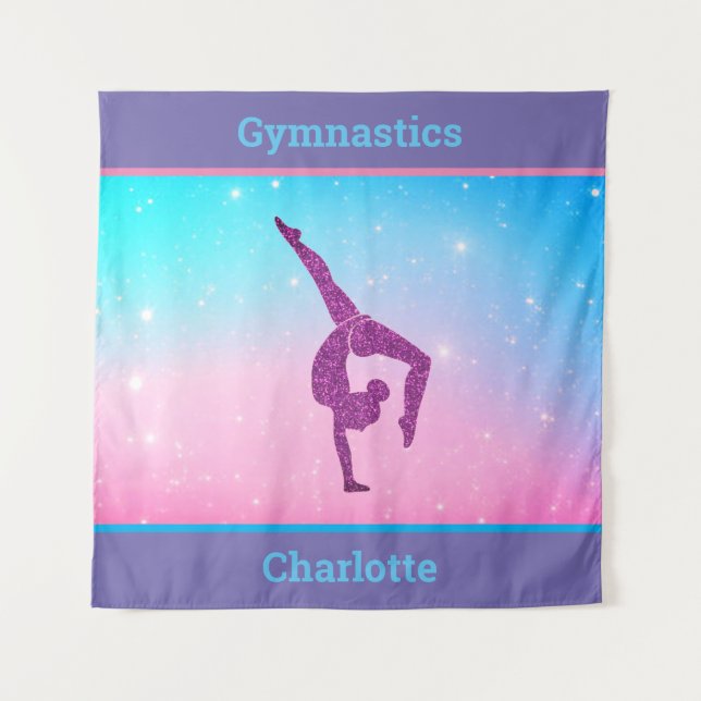 Tapiz Gimnasia Pastel chicas (Anverso)
