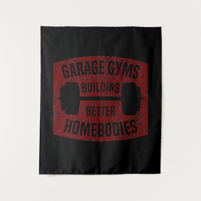 Tapiz Gimnasio Garage Construyendo Mejores Homeboetas Gi (Anverso)