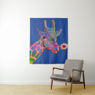 Tapiz Girafa del arte pop