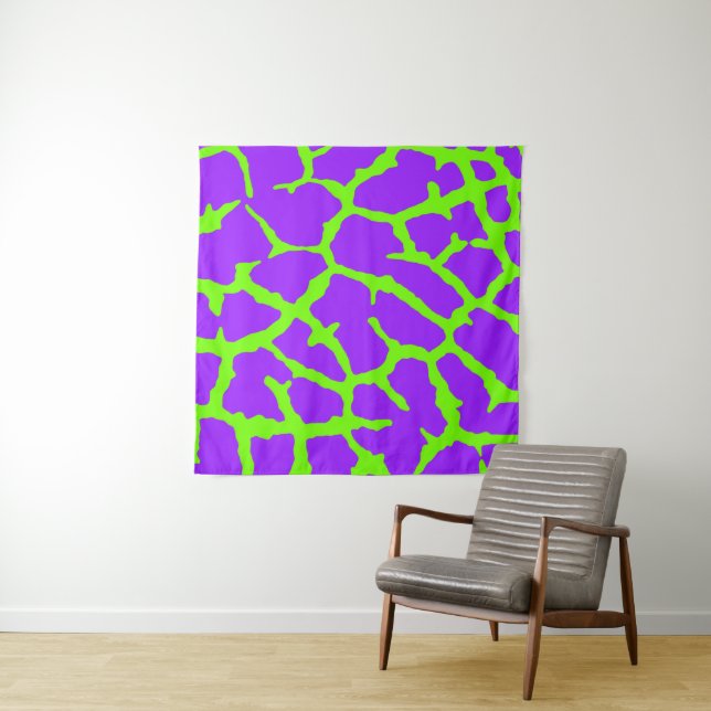 Tapiz Giraffe Print Mint Amethyst (In situ (horizontal))