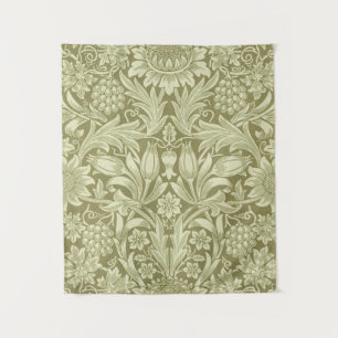 Tapiz Girasol William Morris Vintage Oliva Damask