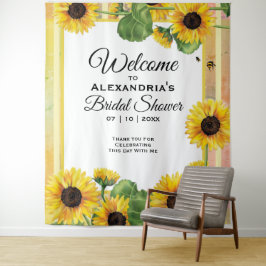 Tapiz Girasoles Amarillos Floral Campo | Bienvenida Boda