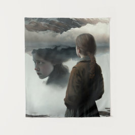 Tapiz Girl with clouds