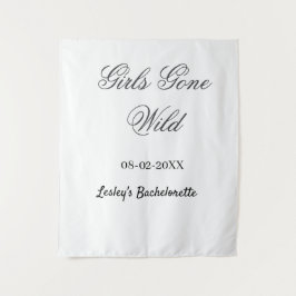 Tapiz Girls Gone wild Bachelorette party name date bride