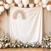 GITA Pastel Boho Rainbow Baby Shower