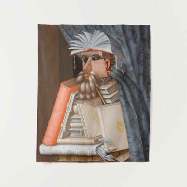 Tapiz Giuseppe Arcimboldo - La bibliotecaria (Anverso)