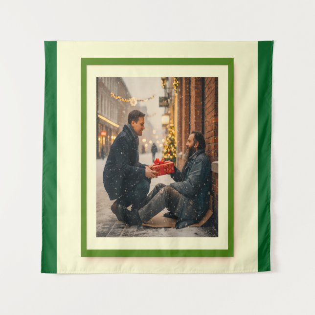 TAPIZ GIVING IS LOVING CHRISTMAS MESSAGE (Anverso)