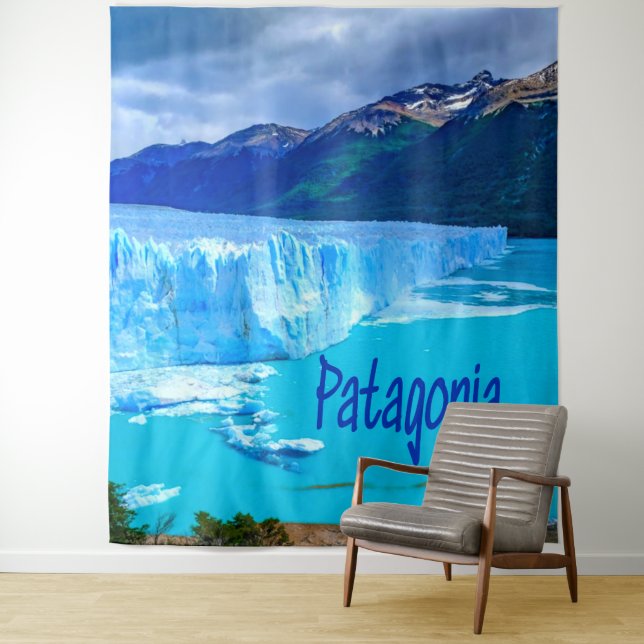 Tapiz Glaciar y Montañas Patagonia Sudamérica (In situ)