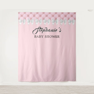 Tapiz Glam Rubor Pink Fancy Tiffany Tema Baby Shower
