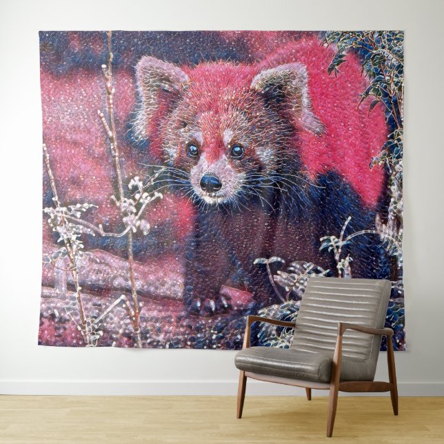 Tapiz GlitzyAnimal_RedPanda_005 (In situ (horizontal))