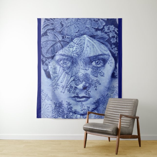 Tapiz Gloria Swanson en azul (In situ)