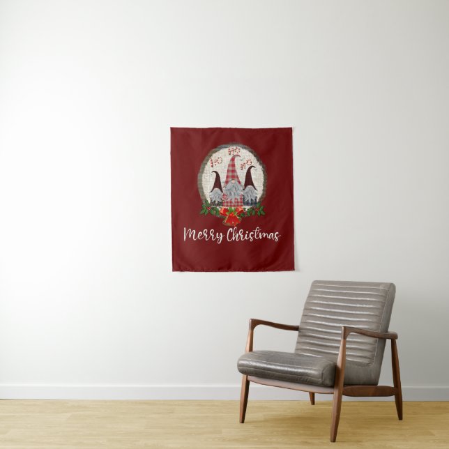 Tapiz Gnomos Navideños Alegres, Rústicos, Cuadros, Moder (In situ)