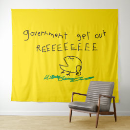 Tapiz Gobierno fuera REE SNEKRIGHT Bandera Gadsden