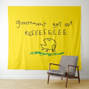 Tapiz Gobierno fuera REE SNEKRIGHT Bandera Gadsden