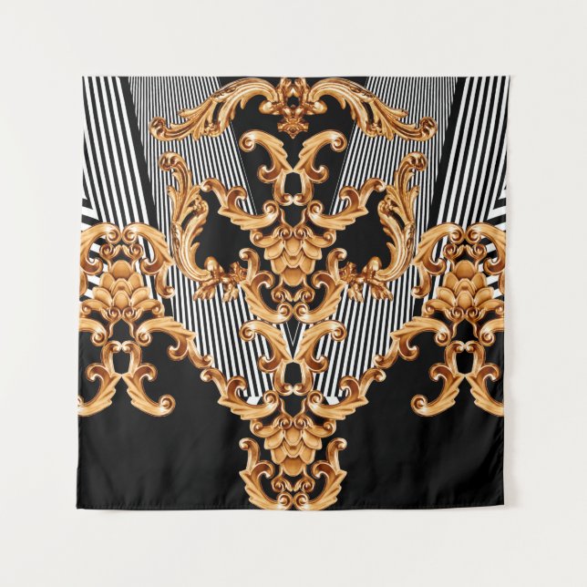 Tapiz Golden baroque ornament (Anverso)