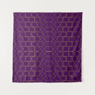 Tapiz Golden Geometric Pattern