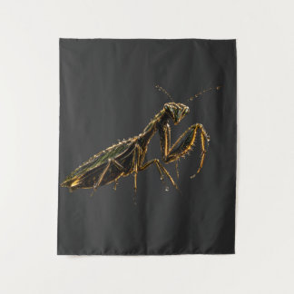 Tapiz Golden Praying Mantis Black & Gold
