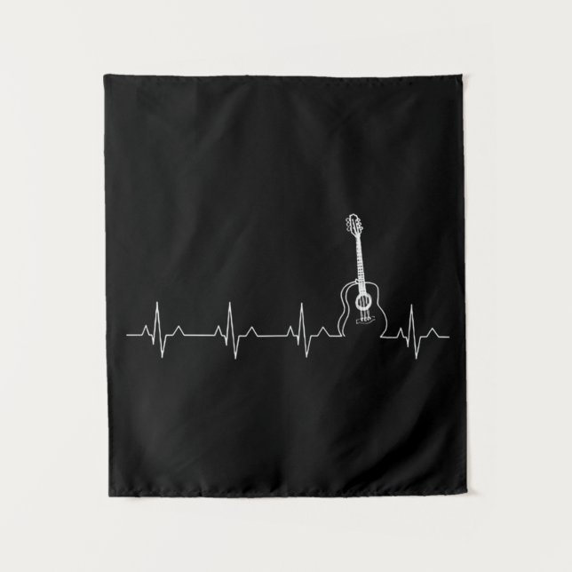 Tapiz Golpe de corazón de guitarra (Anverso)