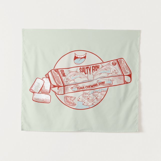 Tapiz Goma de mascar divertido sabor de atún (Anverso (horizontal))
