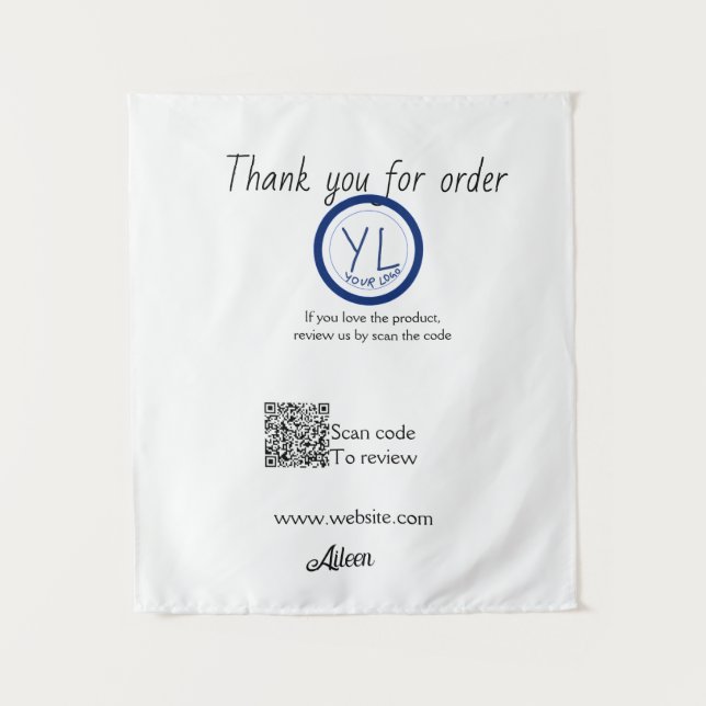 Tapiz Google review business logo website scan QR code (Anverso)