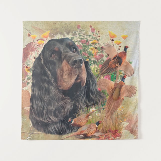 Tapiz Gordon Setter (Anverso)